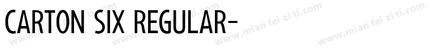 Carton Six Regular字体转换